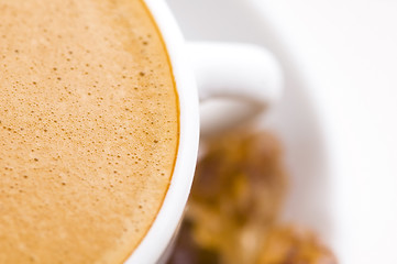 Image showing notebook and cup of coffee