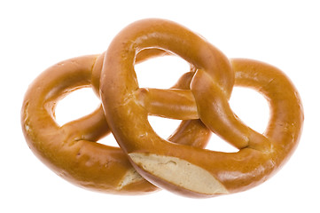 Image showing Pretzels isolated on white
