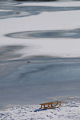 Image showing Sledge on snow