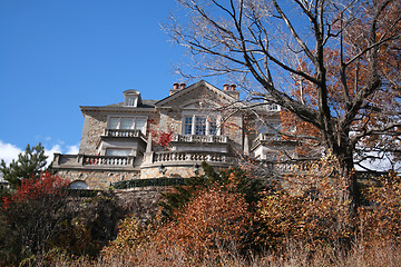 Image showing two story stone house