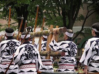 Image showing Japanese festival group