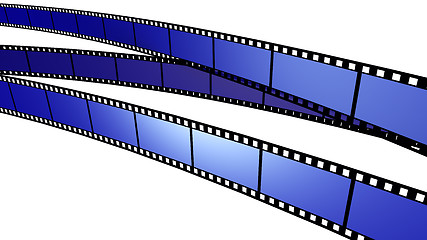 Image showing Three blue Film