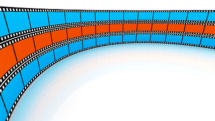 Image showing Colored 3d blank films