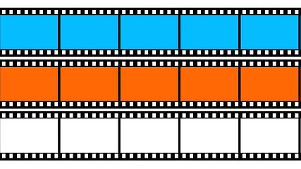 Image showing Colored 3d blank films texture