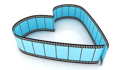 Image showing Blue Blank Filmes Heart