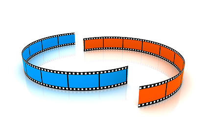 Image showing Colored 3d blank films