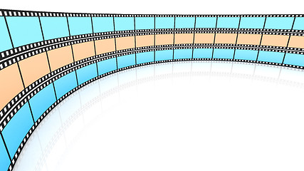 Image showing Colored 3d blank films