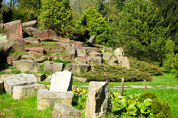 Image showing rock garden