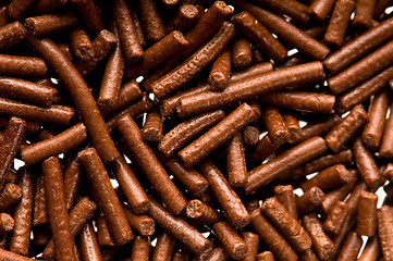 Image showing chocolate sprinkles on white background