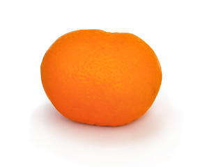 Image showing  FRESH TANGERINE ON WHITE