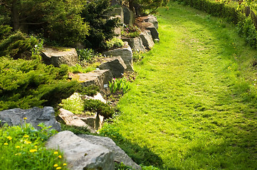 Image showing rock garden