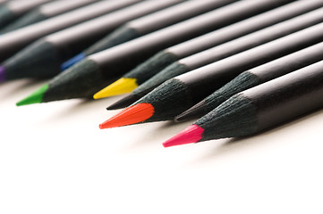 Image showing Collection of colorful pencils