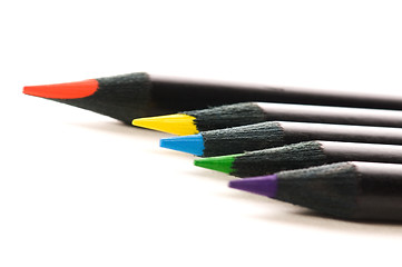 Image showing Collection of colorful pencils