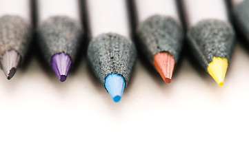 Image showing Collection of colorful pencils