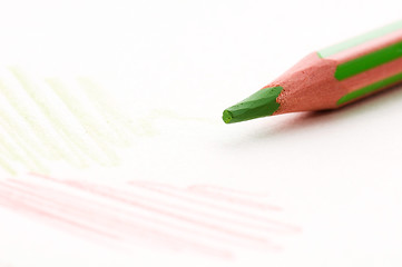 Image showing green pencil