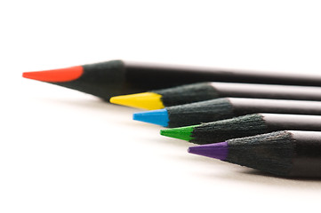 Image showing Collection of colorful pencils