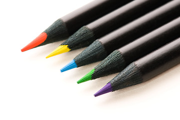 Image showing Collection of colorful pencils