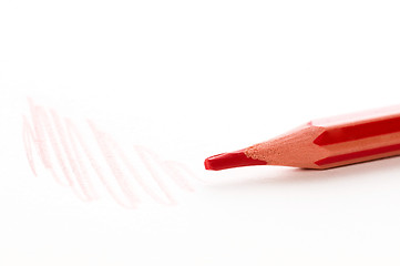 Image showing red crayon