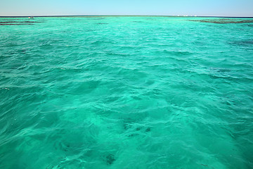 Image showing turquoise sea surface background
