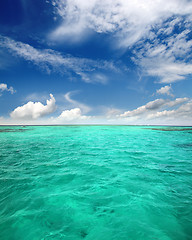 Image showing landscape with turquoise sea