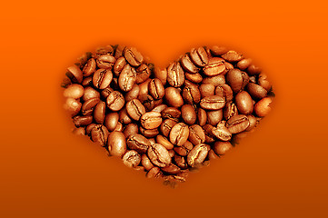 Image showing coffee heart