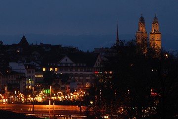 Image showing ZURICH AT NIGHT