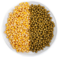 Image showing Corn and peas