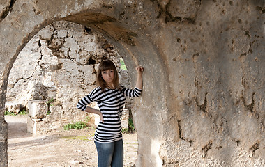 Image showing Young girl in jeans