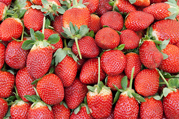 Image showing Ripe red strawberries