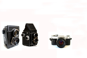 Image showing old film cameras