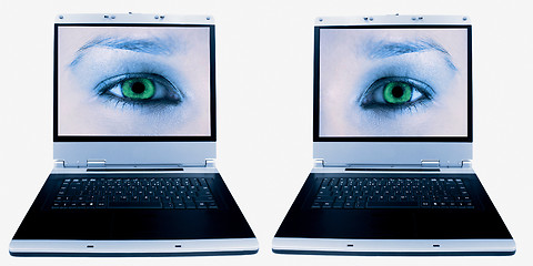 Image showing laptop eyes