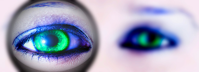 Image showing green eye
