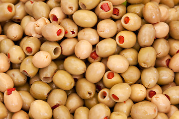 Image showing Background of ripe olives