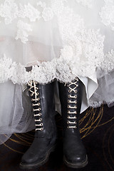 Image showing Boots and dress