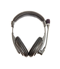 Image showing Black headphones