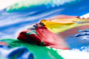 Image showing mixing paints. backrgound