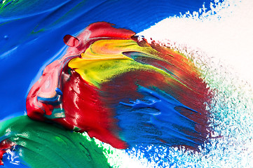 Image showing mixing paints. backrgound