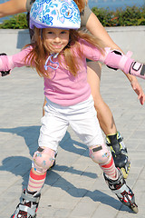 Image showing inline rollerblade child