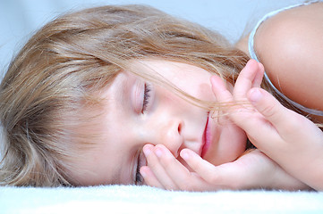 Image showing sleeping little girl