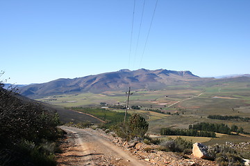 Image showing Trek up a mountain