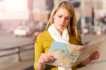 Image showing Traveling woman