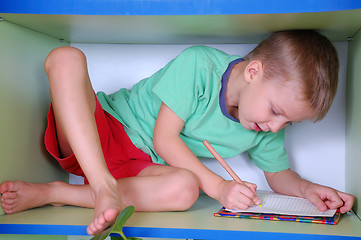 Image showing studying boy 