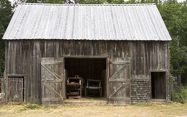 Image showing Old Wooden Barn