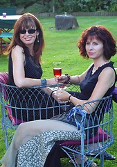 Image showing WOMEN AT A BARBECUE