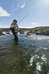 Image showing Flyfishing