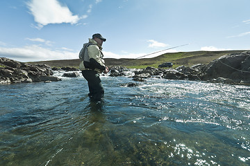 Image showing Flyfishing