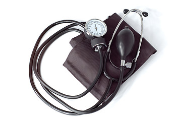 Image showing Manual blood pressure monitor medical tool isolated