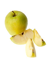 Image showing Chopped apple