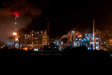 Image showing Industrial night view 