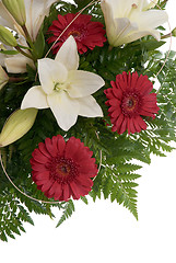 Image showing Detail of bouquet of flowers